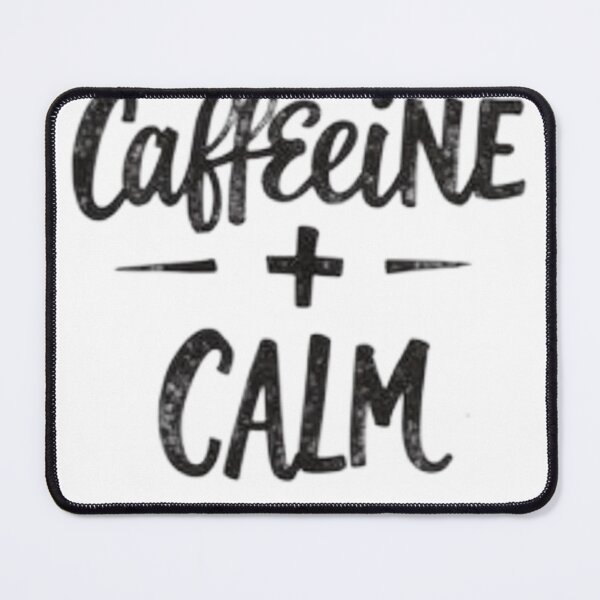 Item preview, Caffeine + Calm: Bold Black Ink Typography designed and sold by Qubivibe.