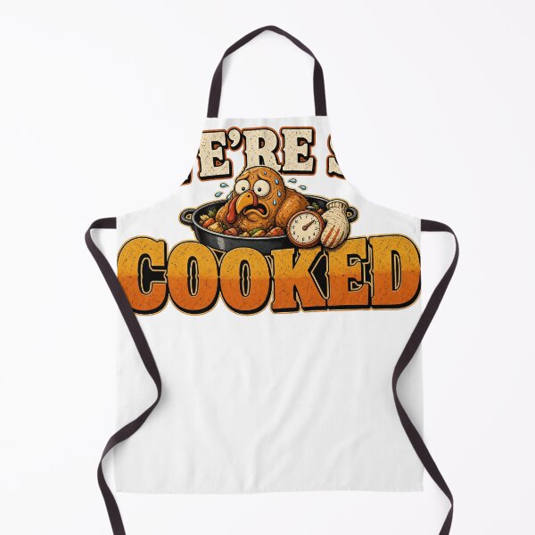 Item preview, We're So Cooked Funny Thanksgiving Turkey designed and sold by HappyVibration.