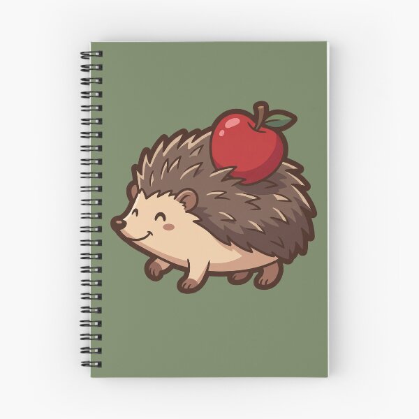 Item preview, Cute Hedgehog Carrying a Red Apple designed and sold by Rariks.