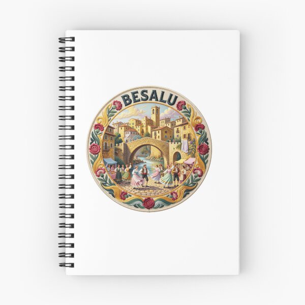 Item preview, Besalu Spain Catalonia Medieval Bridge Town Embroidered Patch Sticker designed and sold by Imaginarium of Chaos falcon88 .