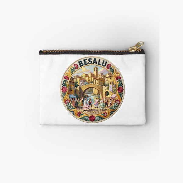 Item preview, Besalu Spain Catalonia Medieval Bridge Town Embroidered Patch Sticker designed and sold by Imaginarium of Chaos falcon88 .