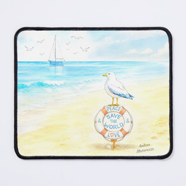Item preview, Peace & Love Save the World designed and sold by Andrea Matarazzo.