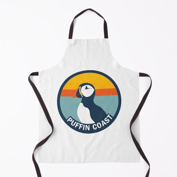 Item preview, Retro Vintage Puffin Sunset Badge designed and sold by Arc2020.