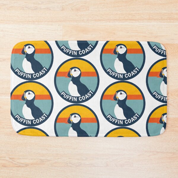 Item preview, Retro Vintage Puffin Sunset Badge designed and sold by Arc2020.