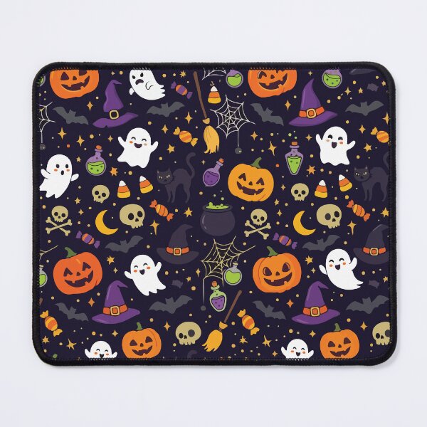 Item preview, Cute Halloween Magic Night Pattern Ghost Witch Cat designed and sold by BrownHorse90s.