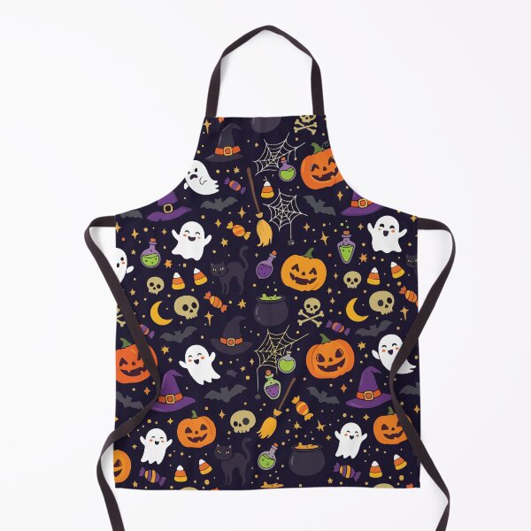 Item preview, Cute Halloween Magic Night Pattern Ghost Witch Cat designed and sold by BrownHorse90s.