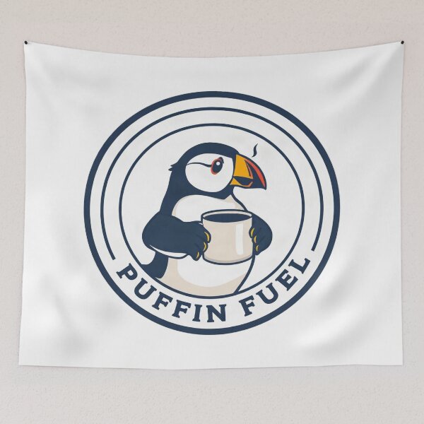 Item preview, Funny Puffin With Coffee Mug designed and sold by Arc2020.