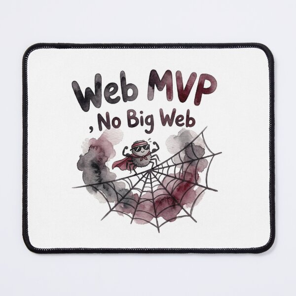 Item preview, Funny Spider Web MVP – No Big Web Halloween Spider Pun designed and sold by AsolsArts.