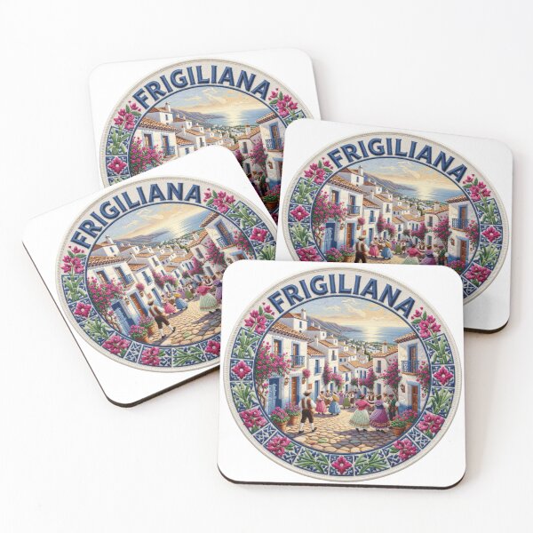 Item preview, Frigiliana Spain Andalusia Whitewashed Village Embroidered Patch Sticker designed and sold by Imaginarium of Chaos falcon88 .