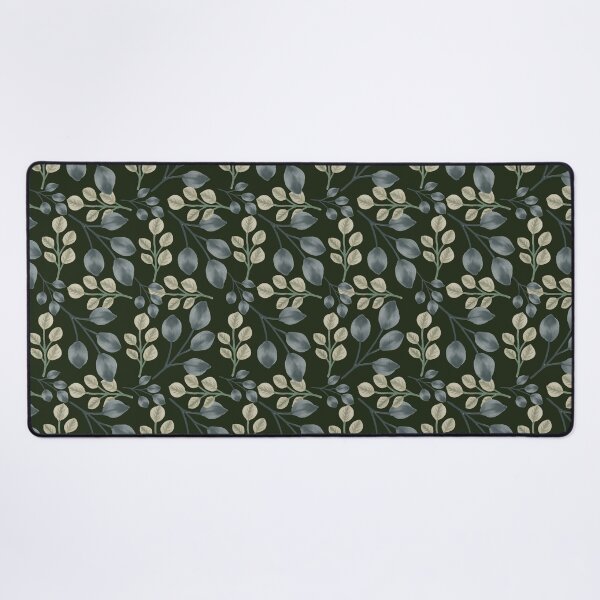 Item preview, Botanical Foliage Dark Olive Green Seamless Pattern Art designed and sold by ​Jyoti Digital Artist.
