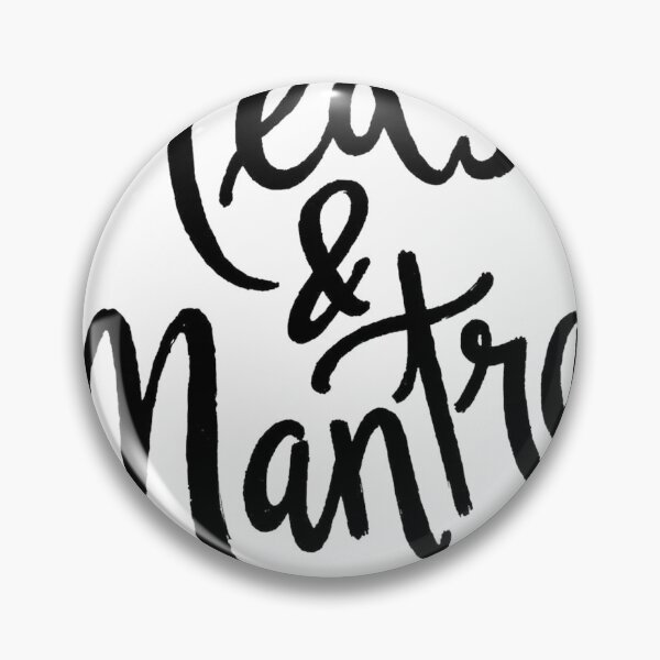 Item preview, Meds & Mantras - Bold Black Ink Hand Lettering designed and sold by Qubivibe.