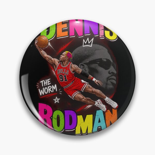 Item preview, Dennis Rodman The Worm 91 Bulls Slam Dunk-9 designed and sold by SheilaTonia.