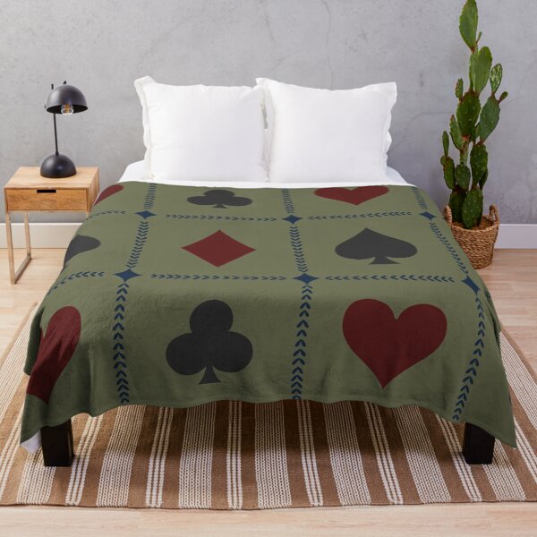 Item preview, Playing Card Suits //Olive Green Vintage Navy Burgundy // XLarge designed and sold by DColourMuse.