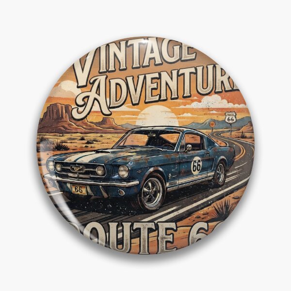 Item preview, Vintage Adventure Route 66 Classic Muscle Car Retro Road Trip designed and sold by dsgn45.