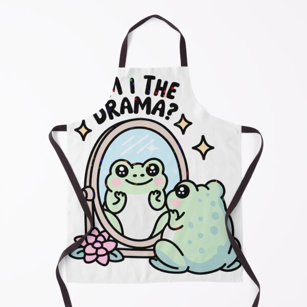 Item preview, Am I the Drama Funny Frog Mirror Mental Health Positivity Quote Humor designed and sold by Ansitalo.