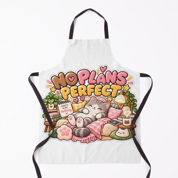 Item preview, No Plans Perfect – Cute Lazy Cat Introvert Homebody Design designed and sold by Phalong.