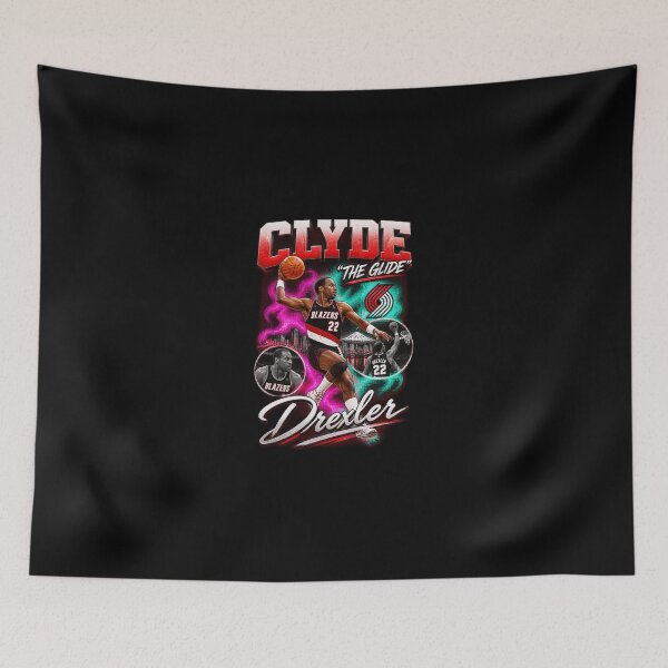 Item preview, Clyde Drexler 'The Glide' Portland Blazers Dunk Art-1 designed and sold by SheilaTonia.