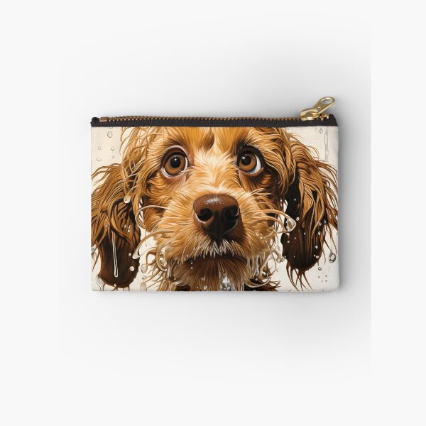 Item preview, American Cocker Spaniel in Water. Funny animal dog art. For bathroom designed and sold by GiriaGallery.