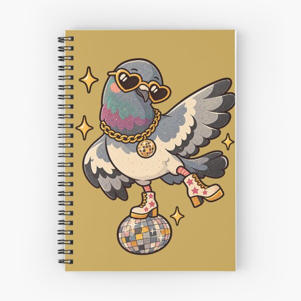 Item preview, Retro Disco Pigeon With Heart Sunglasses designed and sold by Glottopia.