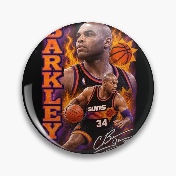 Item preview, Charles Barkley Phoenix Suns Retro Basketball Art-51 designed and sold by SheilaTonia.