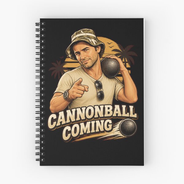 Item preview, Cannonball Coming Retro Man Pointing-14 designed and sold by SheilaTonia.