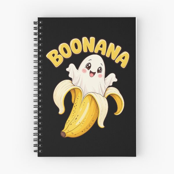 Item preview, Boonana Cute Banana Ghost Big Eyes Whimsical Fruit Artwork designed and sold by adiencarteras.
