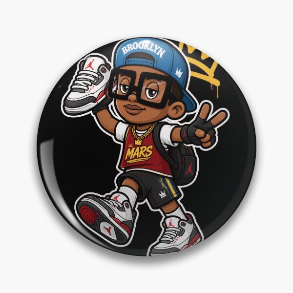 Item preview, Chico de Brooklyn con Jordans y Crown-88 designed and sold by SheilaTonia.