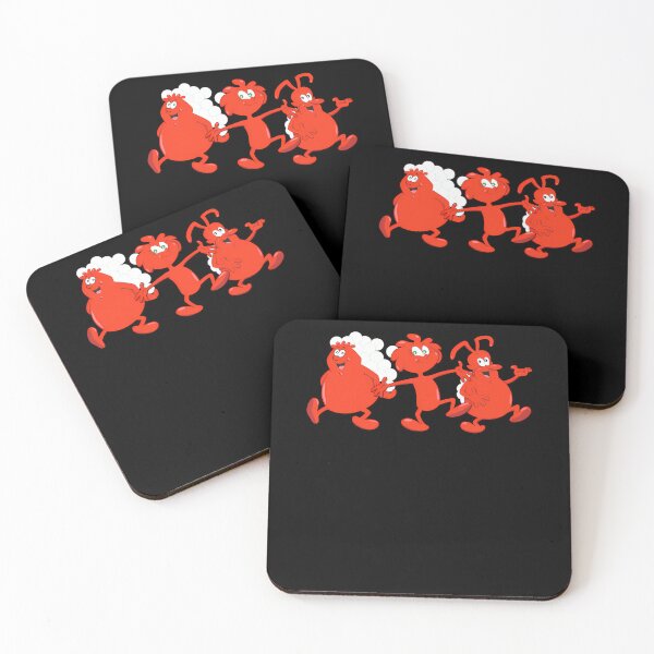 Item preview, Three Smiling Red Blood Cell Animated Characters designed and sold by TylerHoopera.