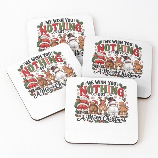 Item preview, Nothing Butt a Merry Christmas Santa Reindeer Snowman Humor designed and sold by ghanagjkiyf.