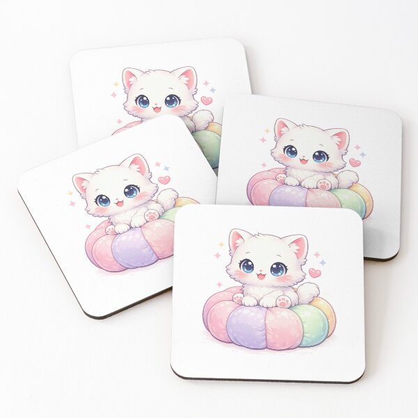 Item preview, Pastel Cushion Kitty designed and sold by Sommium .