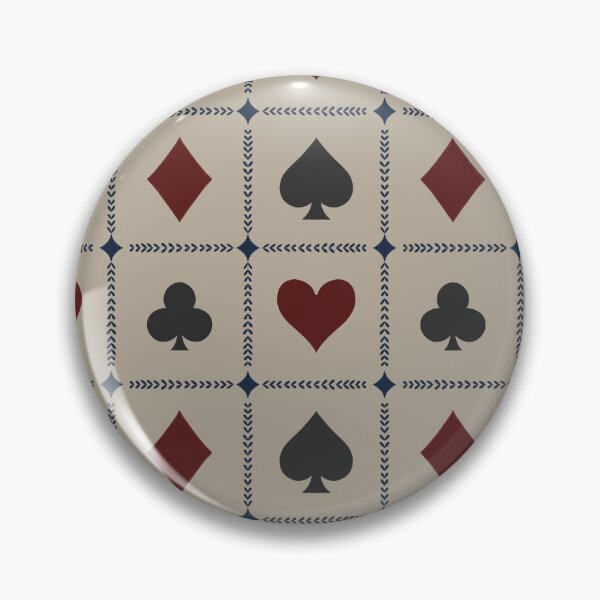 Item preview, Playing Card Suits // Warm Taupe Retro Navy Burgundy // XLarge designed and sold by DColourMuse.