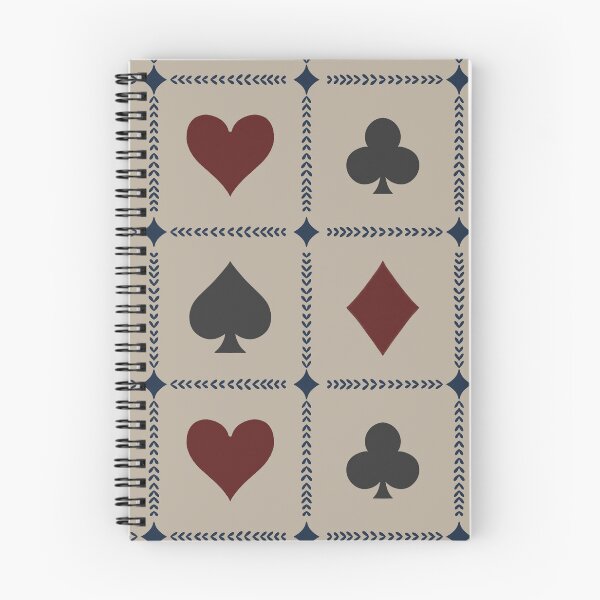 Item preview, Playing Card Suits // Warm Taupe Retro Navy Burgundy // XLarge designed and sold by DColourMuse.