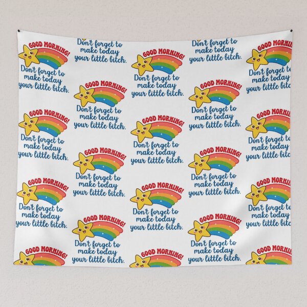 Item preview, Good Morning Sarcastic Mental Health Humor Funny and Trendy Meme Rainbow Planner designed and sold by Ansitalo.