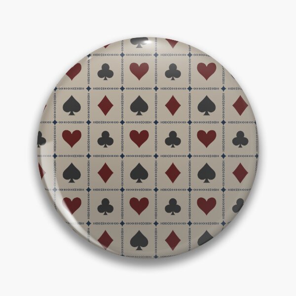 Item preview, Playing Card Suits // Warm Taupe Retro Navy Burgundy // Large designed and sold by DColourMuse.