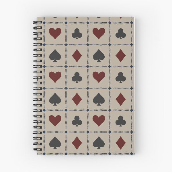 Item preview, Playing Card Suits // Warm Taupe Retro Navy Burgundy // Large designed and sold by DColourMuse.