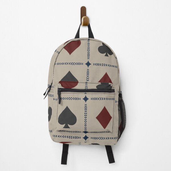 Item preview, Playing Card Suits // Warm Taupe Retro Navy Burgundy // Large designed and sold by DColourMuse.