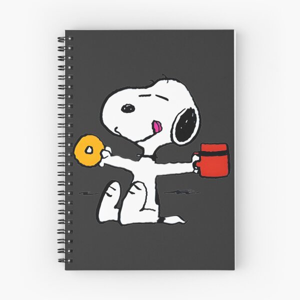 Item preview, Snoopy Enjoying Coffee and Donut Cute Cartoon Design designed and sold by Mikeall.