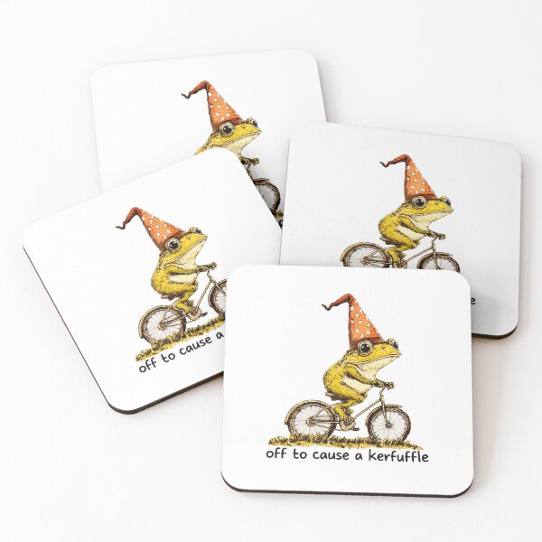 Item preview, Off to Cause a Kerfuffle Funny Frog Wizard Trendy Magical Playful designed and sold by Ansitalo.