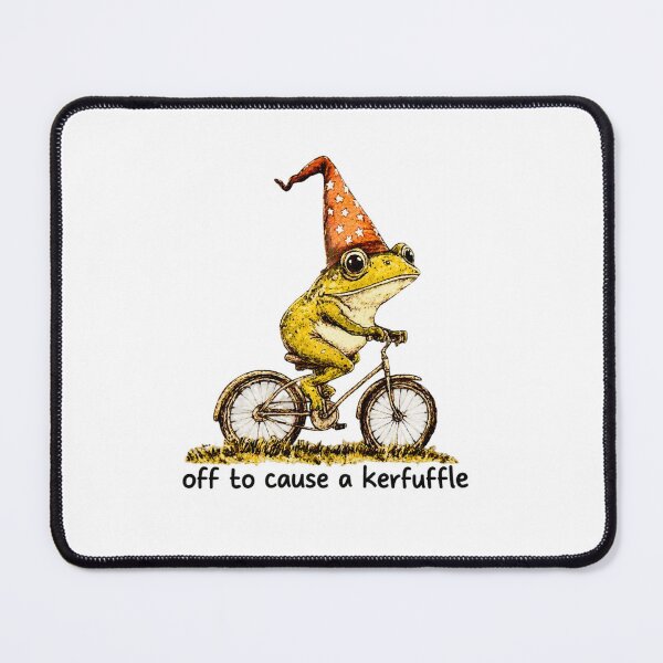 Item preview, Off to Cause a Kerfuffle Funny Frog Wizard Trendy Magical Playful designed and sold by Ansitalo.
