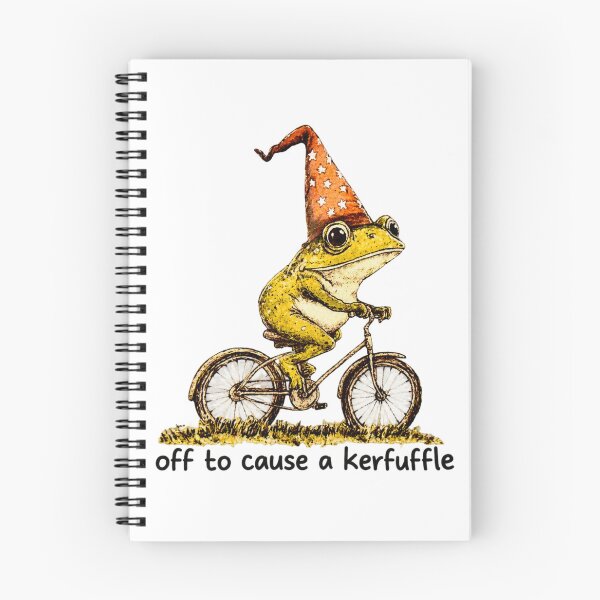 Item preview, Off to Cause a Kerfuffle Funny Frog Wizard Trendy Magical Playful designed and sold by Ansitalo.