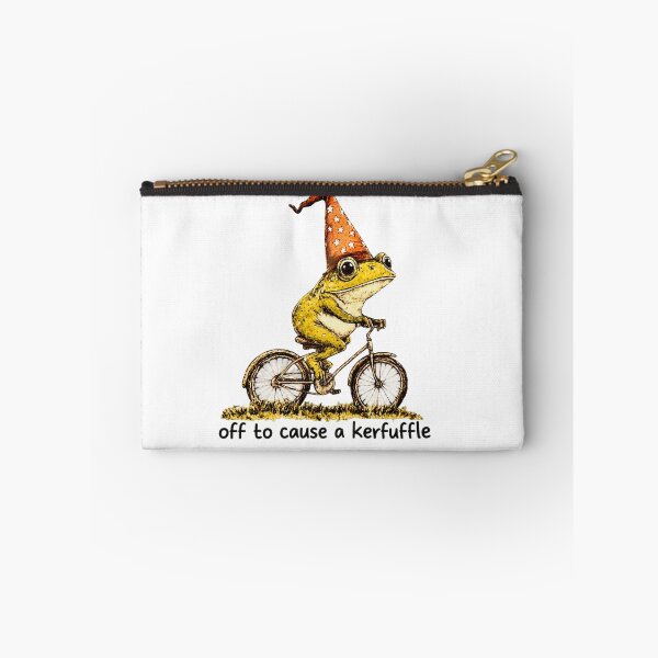 Item preview, Off to Cause a Kerfuffle Funny Frog Wizard Trendy Magical Playful designed and sold by Ansitalo.