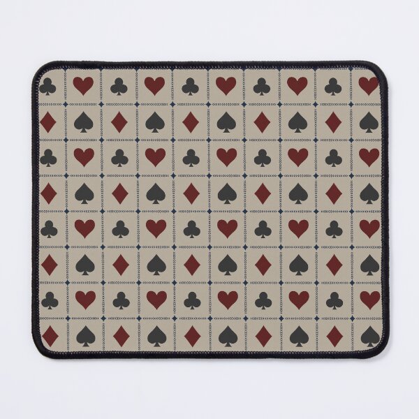 Item preview, Playing Card Suits // Warm Taupe Retro Navy Burgundy // medium  designed and sold by DColourMuse.