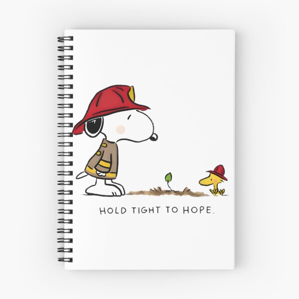 Item preview, Snoopy Firefighter Holding Tight to Hope Inspirational Design designed and sold by Mikeall.
