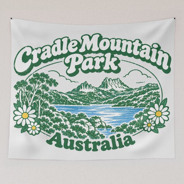 Item preview, Cradle Mountain Park Australia Cute Foral City designed and sold by HowToCanadian.