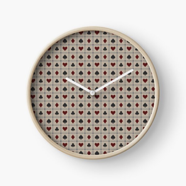 Item preview, Playing Card Suits // Warm Taupe Retro Navy Burgundy // small designed and sold by DColourMuse.