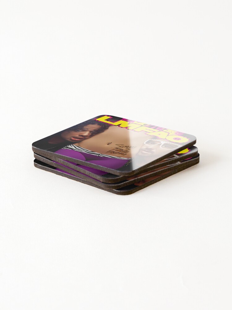 Thumbnail 4 of 5, Coasters (Set of 4),  Sorry For Party Rocking Lmfao designed and sold by RedBen21.