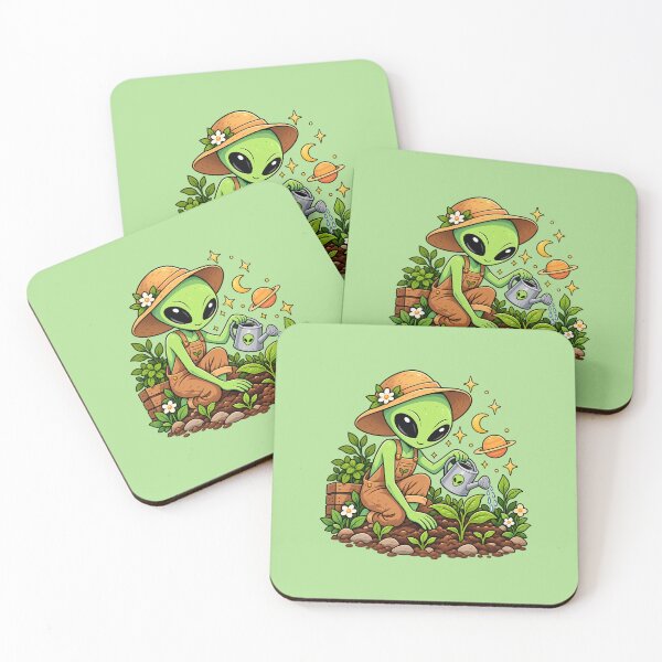Item preview, Cute Alien Gardener – Space Gardening & Plant Lover designed and sold by DOCHEC.