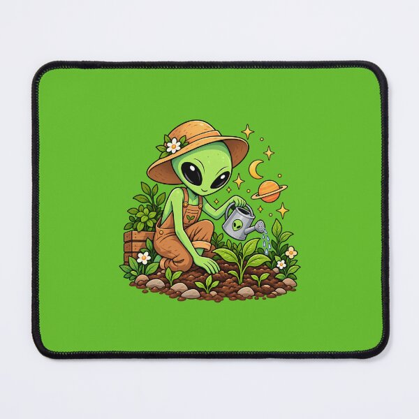 Item preview, Cute Alien Gardener – Space Gardening & Plant Lover designed and sold by DOCHEC.