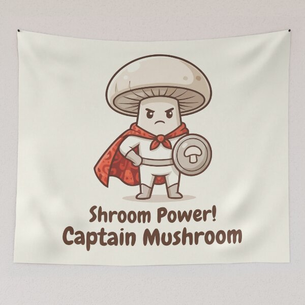 Item preview, Captain Mushroom designed and sold by Amir Faysal.