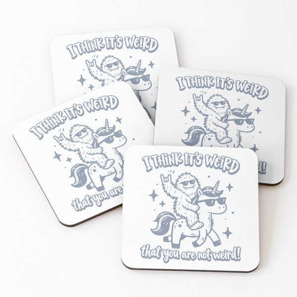 Item preview, I Think It’s Weird Sasquatch Unicorn Cartoon designed and sold by ShirtWreck.